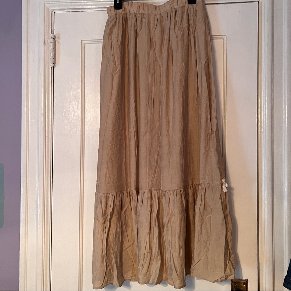 Boho Crochet Tassel Maxi Skirt Festival Western Cottagecore NWT - Picture 7 of 7